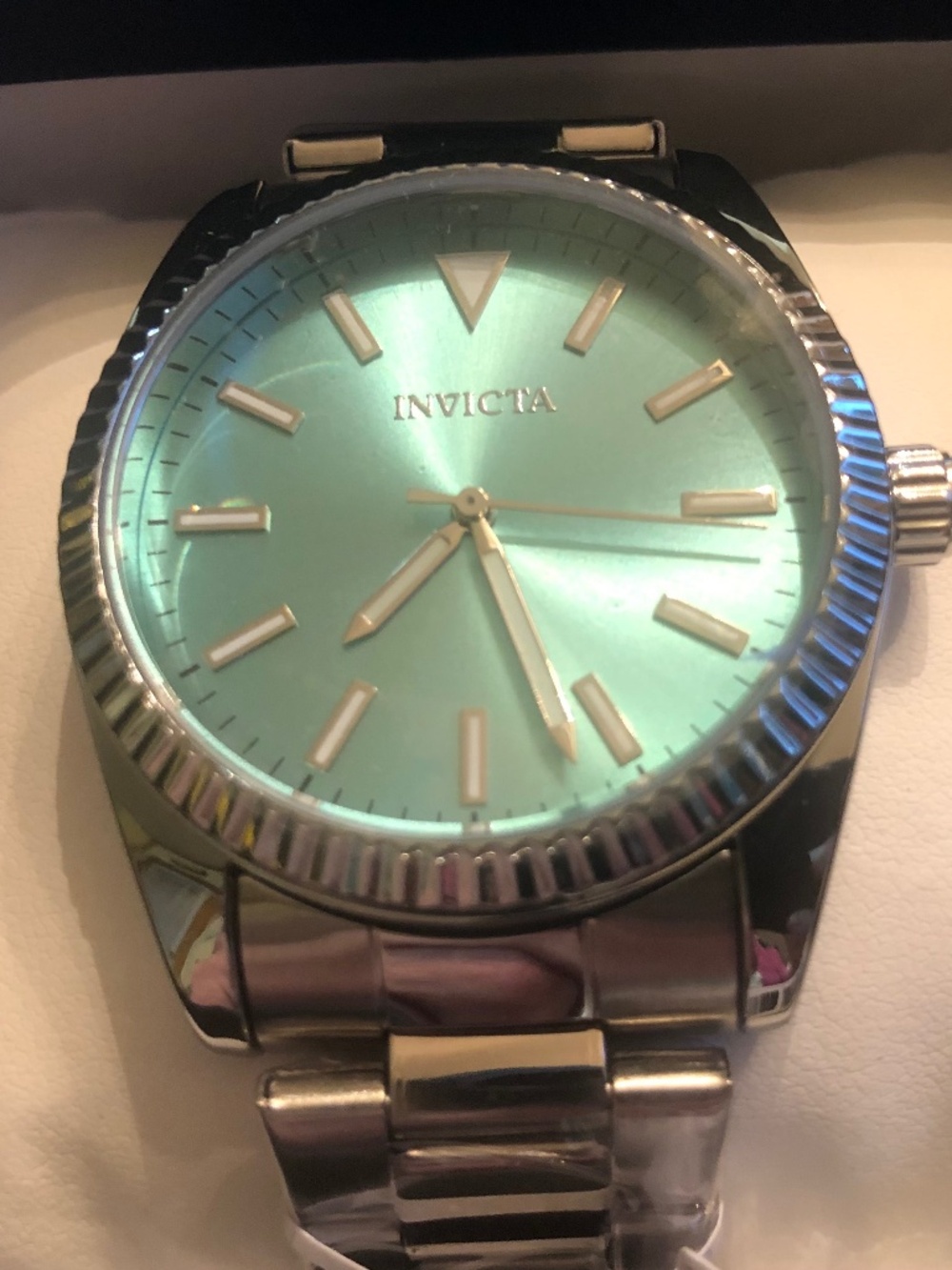 Invicta Celestial Men's Watch-40mm Light Blue Dial, Fluted Bezel #69250